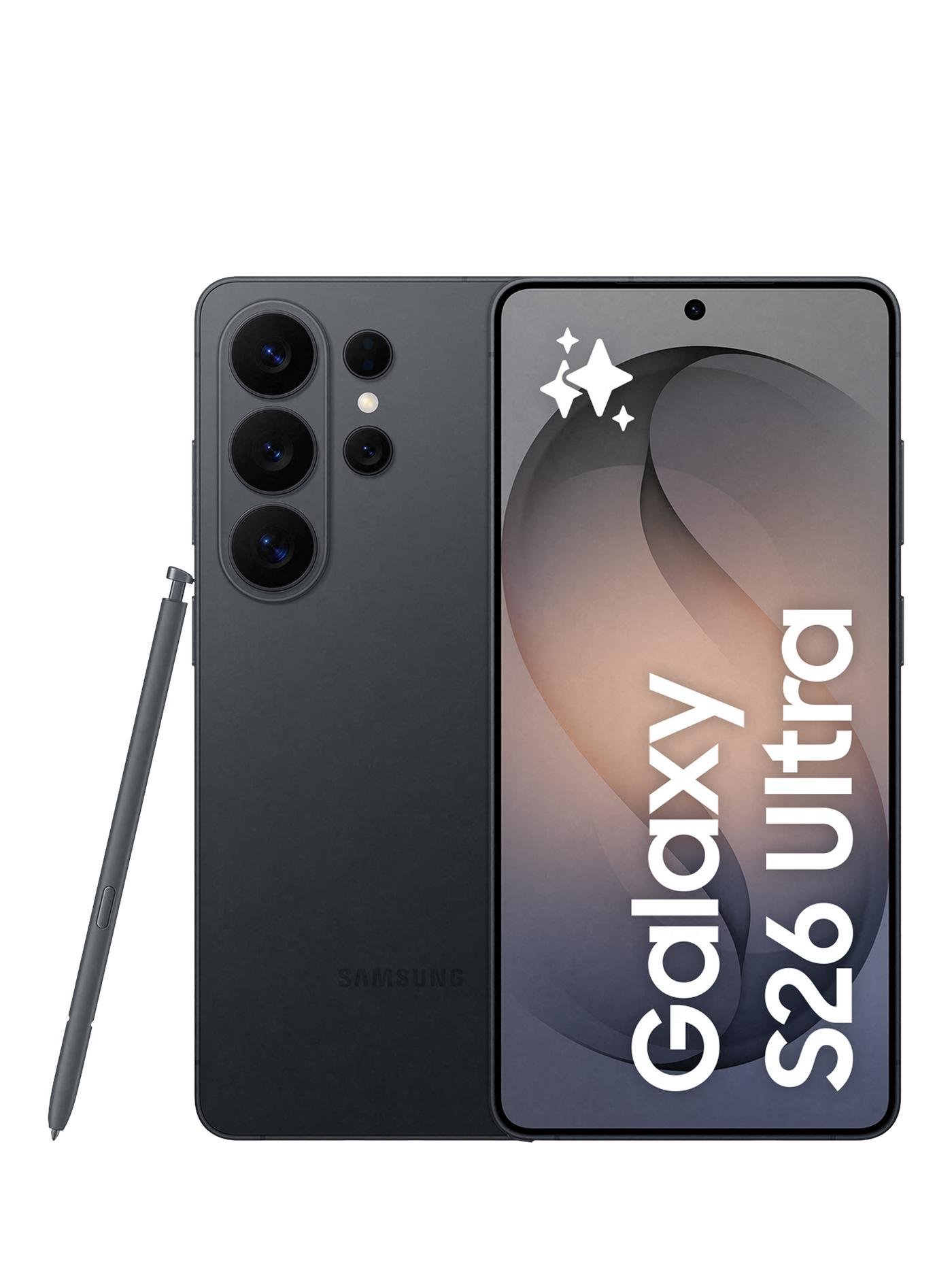 Galaxy S26 Ultra 5G Smartphone with S Pen, SIM Free, Black, 256GB
